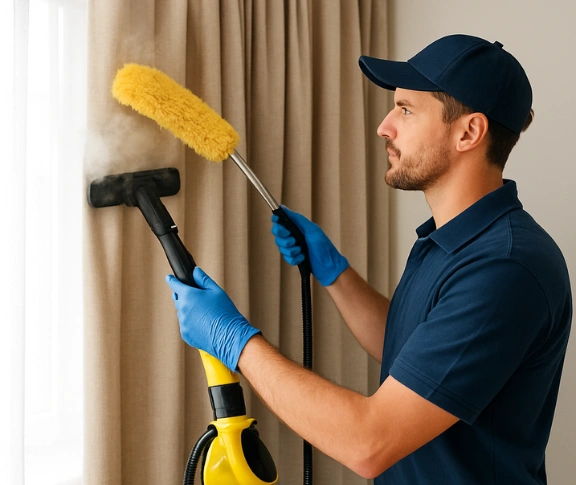 Trusted curtain steam cleaning technician Matty Curtain Cleaning collingwood-vic QLD