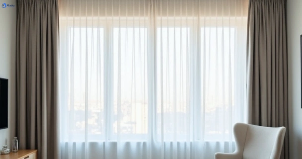 Freshly steam cleaned curtains in collingwood-vic QLD